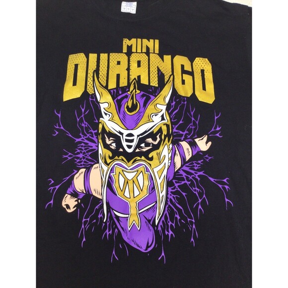Mini Durango Extreme Midget Lucha Libre Wrestling Graphic Black Tee Shirt Large - Picture 3 of 6